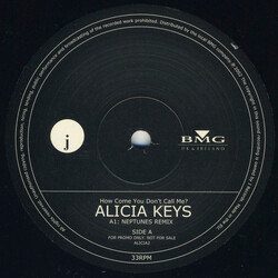 Alicia Keys How Come You Don't Call Me USED VINYL 12INCH PROMO 33 S RPM