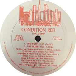 Condition Red The Bump VINYL 12" USED