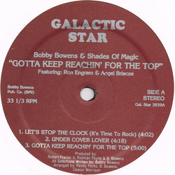 Bobby Bowens & Shades Of Magic Gotta Keep Reachin' For The Top Vinyl LP USED