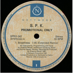 SPK Breathless Vinyl 12" USED