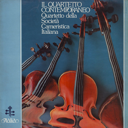 Società Cameristica Italiana Il Quartetto Contemporaneo Vinyl LP USED