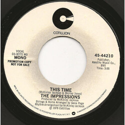 The Impressions This Time Vinyl 7" USED
