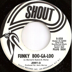 Jerry O Funky Boo-ga-loo / Push Push Vinyl 7" USED