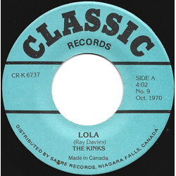 The Kinks Lola / Victoria Vinyl 7" USED