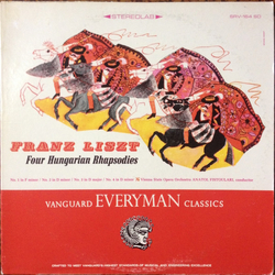 Franz Liszt / Orchester Der Wiener Staatsoper / Anatole Fistoulari Four Hungarian Rhapsodies Vinyl LP USED