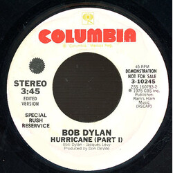Bob Dylan Hurricane (Part I) / Hurricane (Part I) Vinyl 7" USED