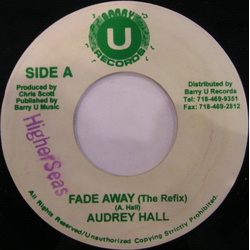 Audrey Hall Fade Away (The Refix) Vinyl 7" USED