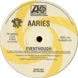 AAries Eventhough USED VINYL 12INCH PROMO