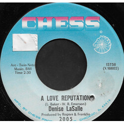 Denise LaSalle A Love Reputation / One Little Thing Vinyl 7" USED