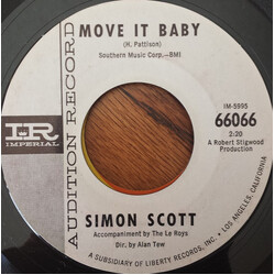 Simon Scott (5) Move It Baby Vinyl 7" USED
