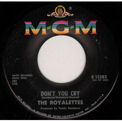 The Royalettes Don't You Cry Vinyl 7" USED