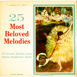Various 25 Most Beloved Melodies Vinyl LP USED