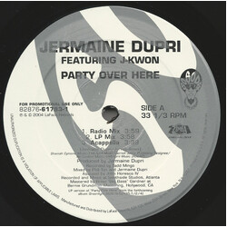 Jermaine Dupri / J-Kwon / Jermaine Dupri / Kid Slim / Pastor Troy Party Over Here / Dance Floor USED VINYL 12INCH PROMO