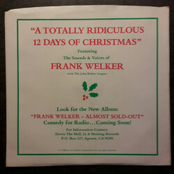 Frank Welker A Totally Ridiculous 12 Days Of Christmas / Floppy The Christmas Bunny Vinyl 7" USED