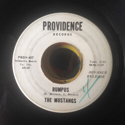 The Mustangs (8) Rumpus Vinyl 7" USED