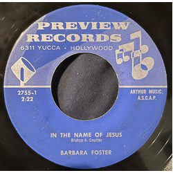 Barbara Foster In The Name Of Jesus / The Least Of These Vinyl 7" USED