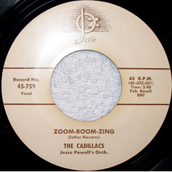 The Cadillacs Zoom-Boom-Zing Vinyl 7" USED