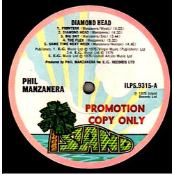 Phil Manzanera Diamond Head Vinyl LP USED