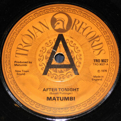 Matumbi After Tonight / The Man In Me Vinyl 7" USED