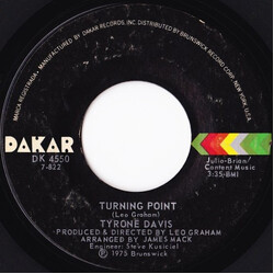 Tyrone Davis Turning Point Vinyl 7" USED