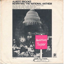Albert Brooks Rewriting The National Anthem Part I & II Vinyl 7" USED