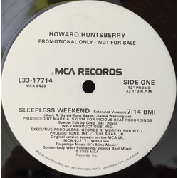 Howard Huntsberry Sleepless Weekend Vinyl 12" USED