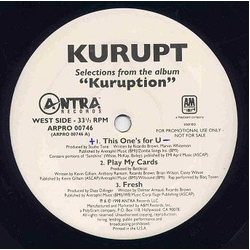 Kurupt Selections From The Album "Kuruption" Vinyl 12" USED