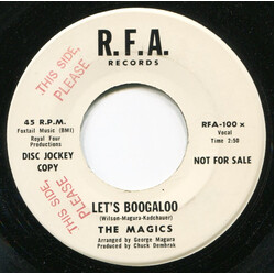 The Magics (2) Let's Boogaloo Vinyl 7" USED