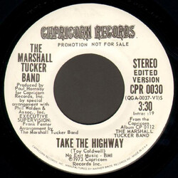 The Marshall Tucker Band Take The Highway Vinyl 7" USED