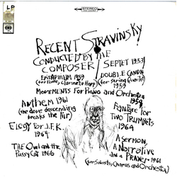 Igor Stravinsky Recent Stravinsky Conducted By The Composer Vinyl LP USED