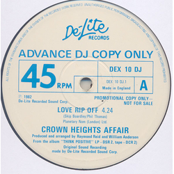 Crown Heights Affair Love Rip Off / Your Love Makes Me Hot Vinyl 12" USED