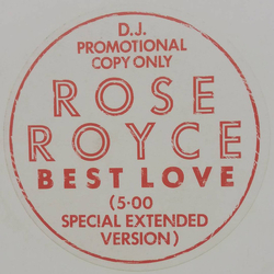 Rose Royce Best Love Vinyl 12" USED