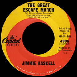 Jimmie Haskell The Great Escape March Vinyl 7" USED