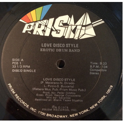 Erotic Drum Band Love Disco Style / Jerky Rhythm Vinyl 12" USED