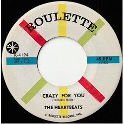 The Heartbeats Crazy For You / Down On My Knees Vinyl 7" USED