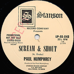 Paul Humphrey Scream & Shout Vinyl 12" USED