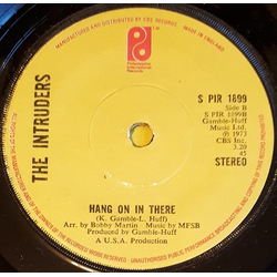 The Intruders I Wanna Know Your Name Vinyl 7" USED