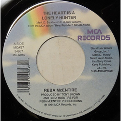 Reba McEntire The Heart Is A Lonely Hunter Vinyl 7" USED