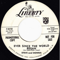 Steve And Donna Ever Since The World Began / All The Better To Love You Vinyl 7" USED