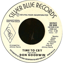 Don Goodwin Time To Cry Vinyl 7" USED