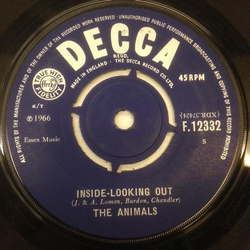The Animals Inside-Looking Out Vinyl 7" USED