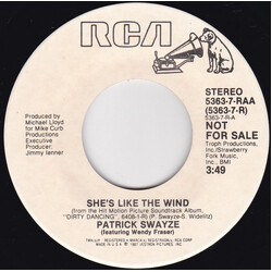 Patrick Swayze / Wendy Fraser She's Like The Wind Vinyl 7" USED