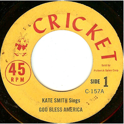 Kate Smith (2) God Bless America Vinyl 7" USED