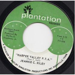 Jeannie C. Riley Harper Valley P.T.A. / Yesterday All Day Long Today Vinyl 7" USED