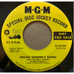 Sam Taylor (2) Organ Grinder's Swing/Lets Go Dancing Vinyl 7" USED