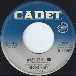 George Kirby What Can I Do Vinyl 7" USED