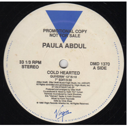 Paula Abdul Cold Hearted Vinyl 12" USED
