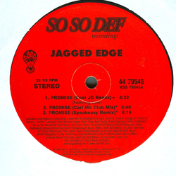 Jagged Edge (2) Promise Vinyl 12" USED