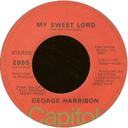 George Harrison My Sweet Lord / Isn't It A Pity Vinyl 7" USED