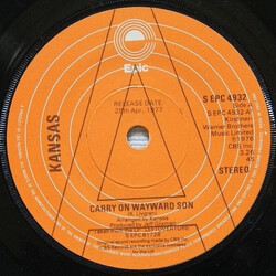 Kansas (2) Carry On Wayward Son Vinyl 7" USED